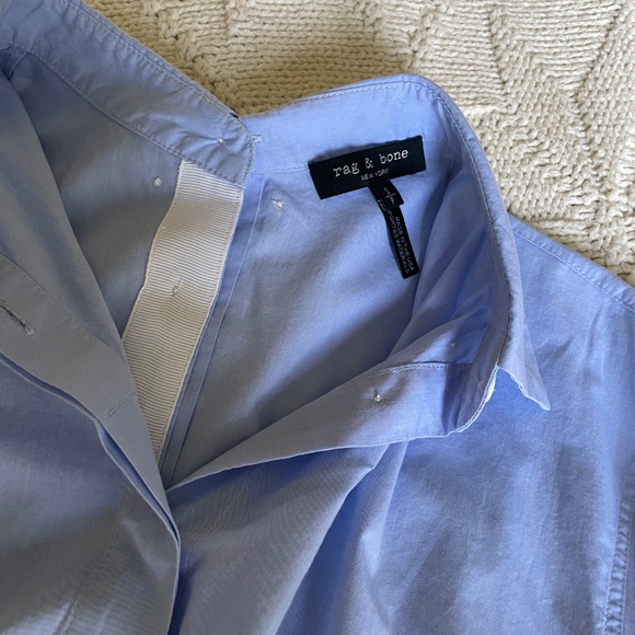 Rag and Bone blue cotton blouse - Picture 3 of 5